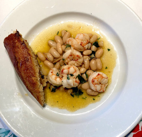 Shrimp and Beans | 123Dough Bakery