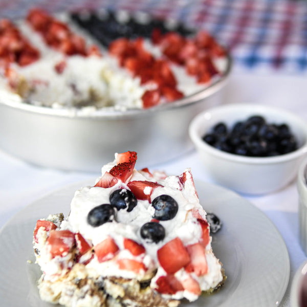 Fourth of July American Sourdough Bread Pudding | 123Dough Bakery