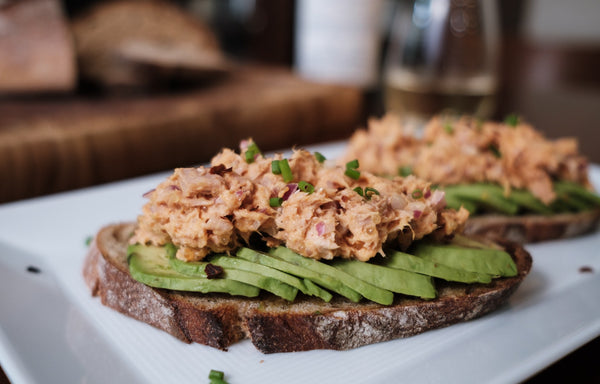 Open Faced Spicy Tuna Sandwich | 123Dough Bakery