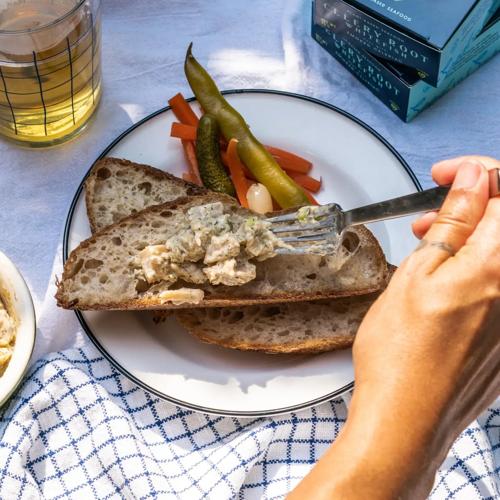 Celery Root Smoked Whitefish (Vegan)