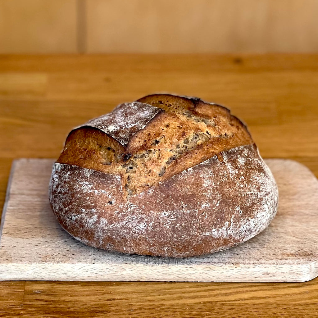 100% einkorn sourdough made with organic whole einkorn flour