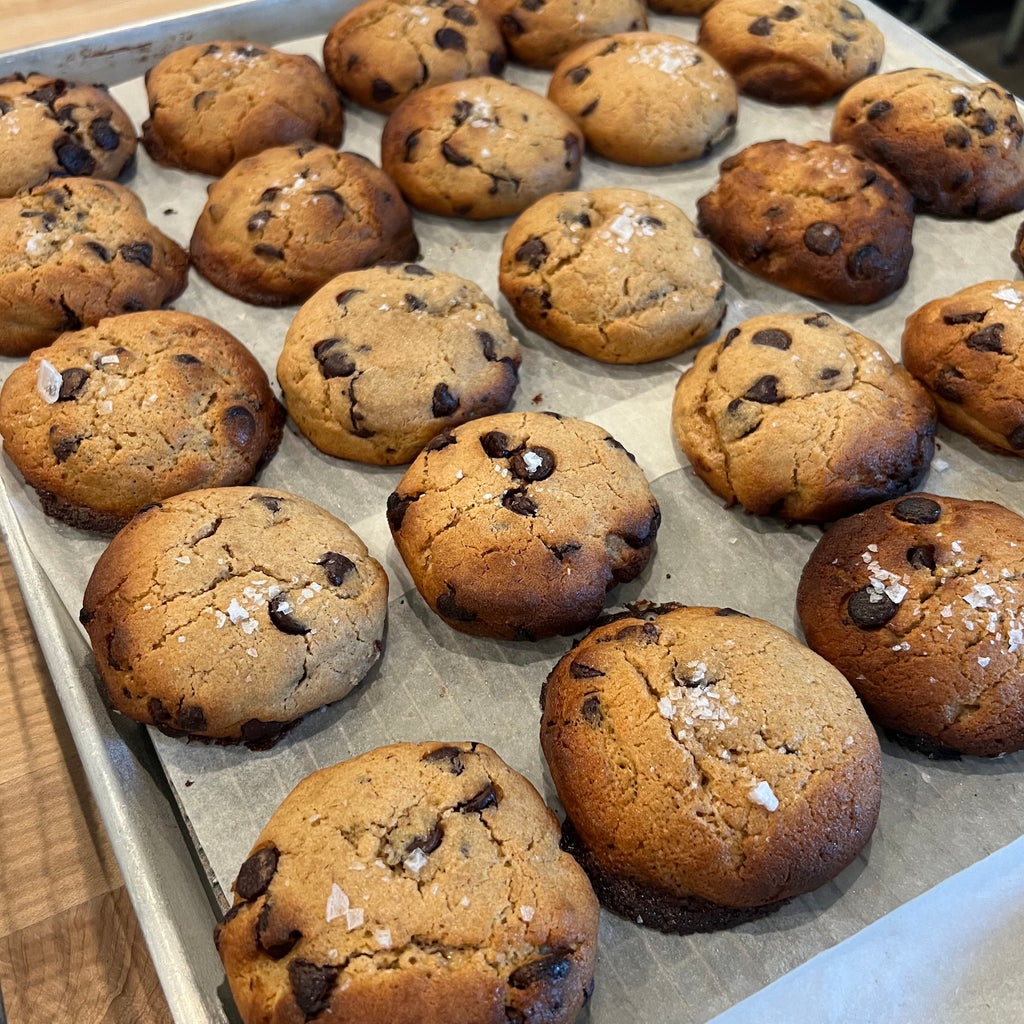Ancient Grains Sourdough Dark Chocolate Chip Cookies